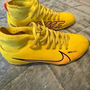 Nike Kids Yellow Mercurial Sneakers